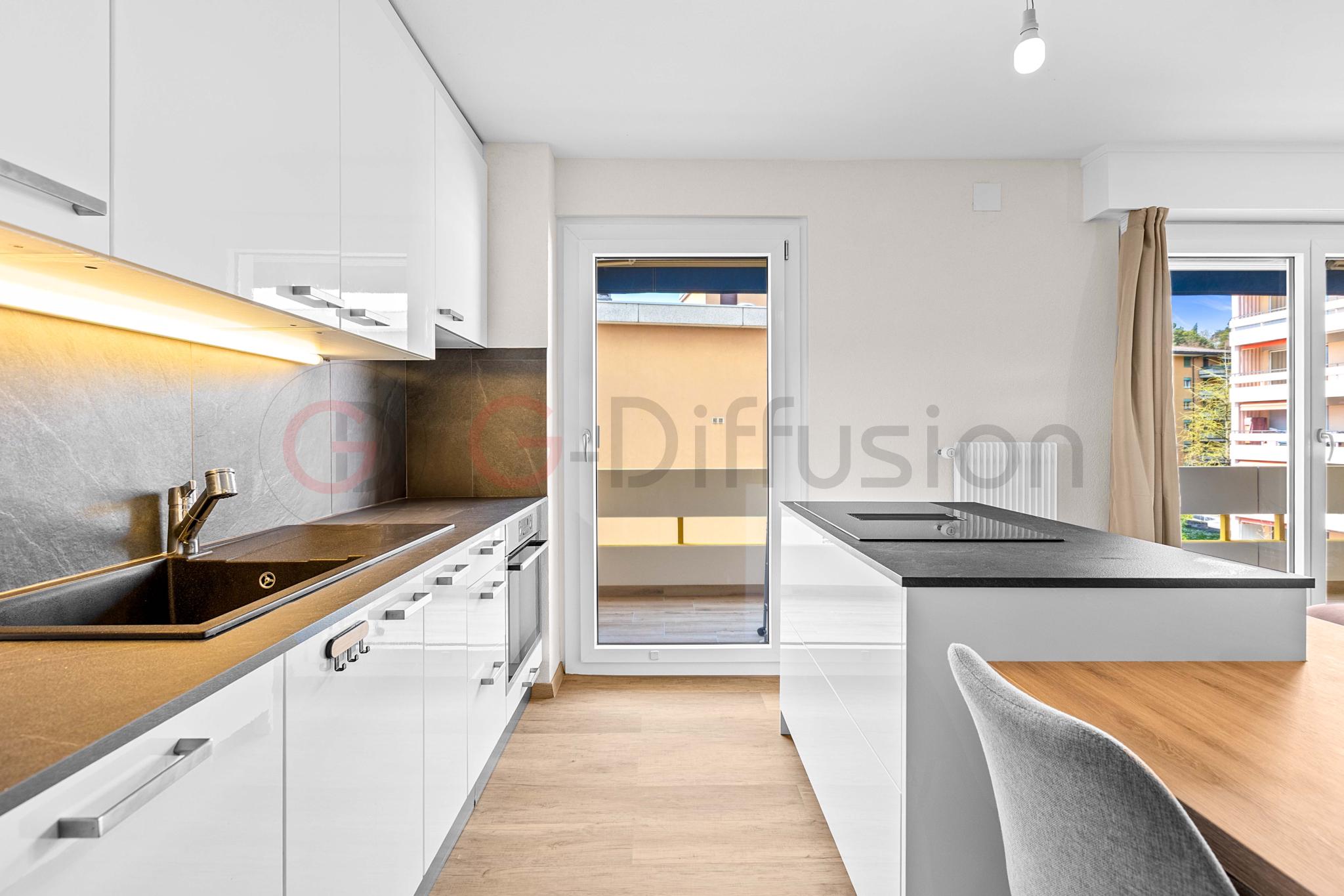 Charmant 3.5 pièces à deux pas du lac avec balcon