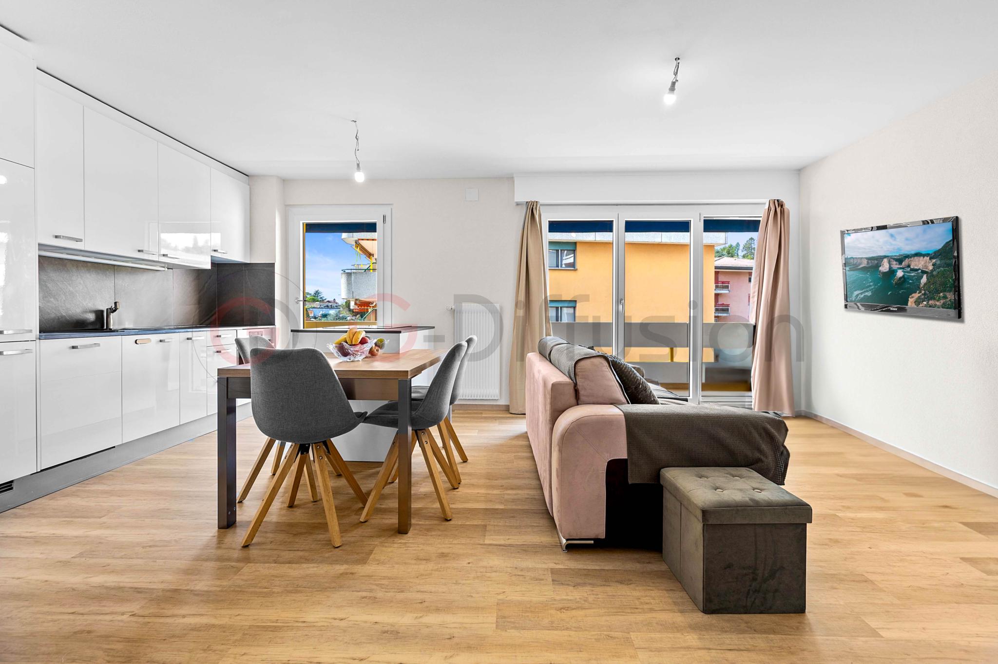 Charmant 3.5 pièces à deux pas du lac avec balcon