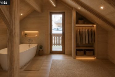 Chalet 2.5 pièces entièrement rénové avec jardin – Vue panoramique – Troistorrents