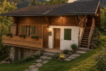 Chalet 2.5 pièces entièrement rénové avec jardin – Vue panoramique – Troistorrents