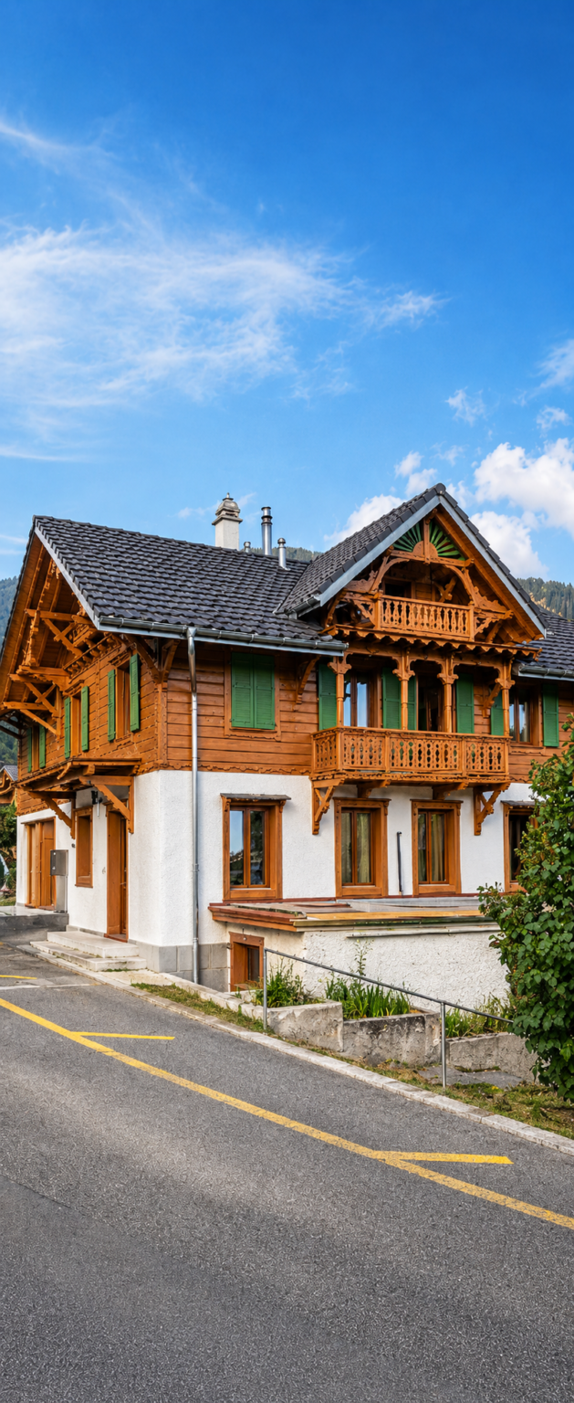 Magnifique maison individuelle de 2 appartements à vendre à Corbeyrier ( à quelques minutes d'Aigle)