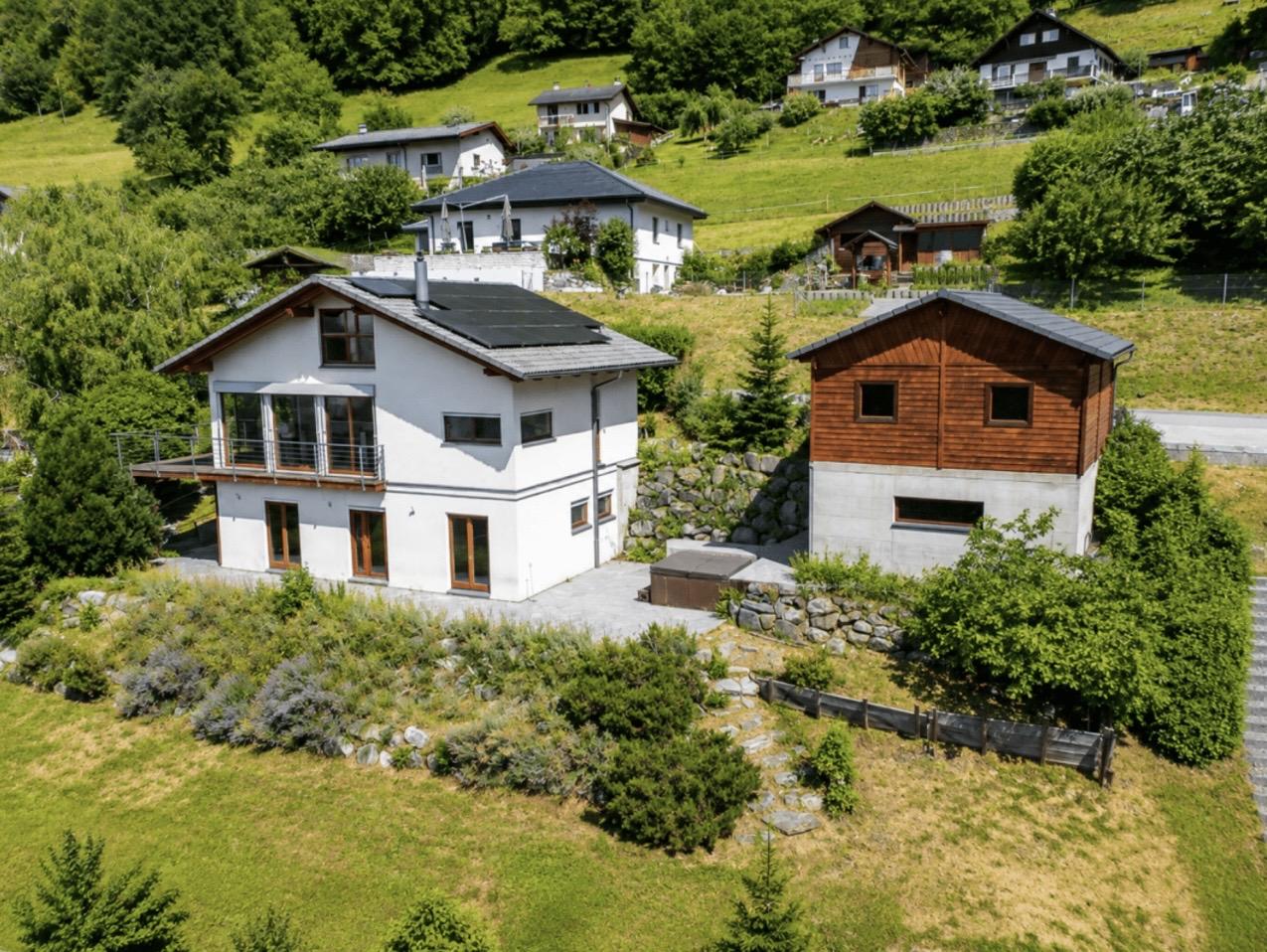 Maison d’architecte d’exception avec vue panoramique sur les Dents du Midi à Corbeyrier