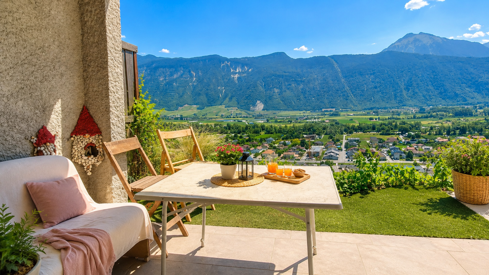 MAISON VILLAGEOISE DE 6,5 PIÈCES AVEC 5 CHAMBRES ET VUE PANORAMIQUE À VENDRE À FULLY – BRANSON